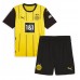 Camiseta Borussia Dortmund Donyell Malen #21 Primera Equipación Replica 2024-25 para niños mangas cortas (+ Pantalones cortos)